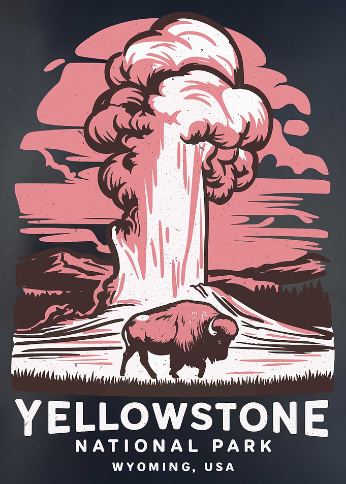 Bison Art Yellowstone