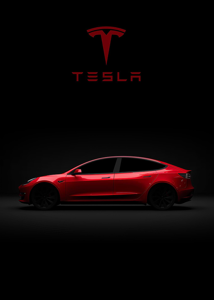 tesla model 3 red cars