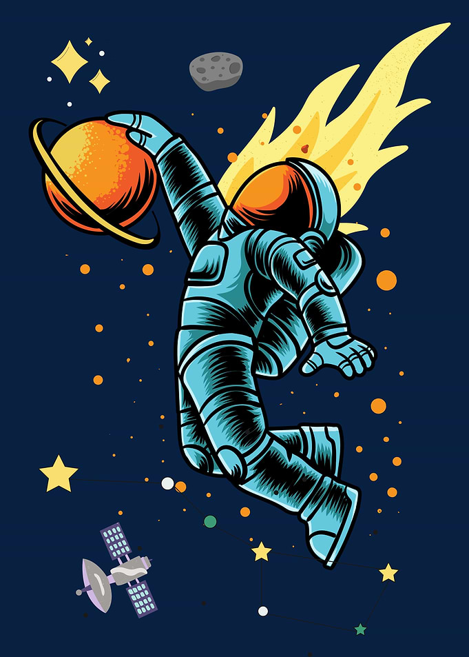 astronaut basket ball
