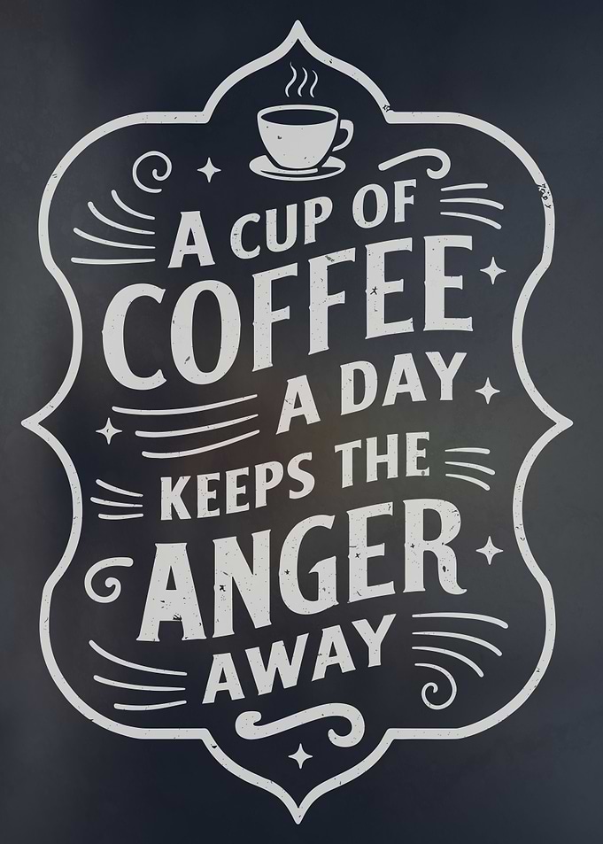 Coffee a Day Typography