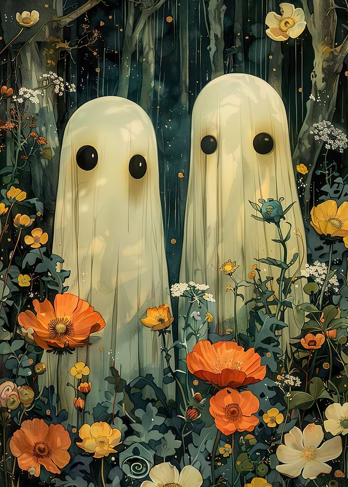 Halloween Floral Night