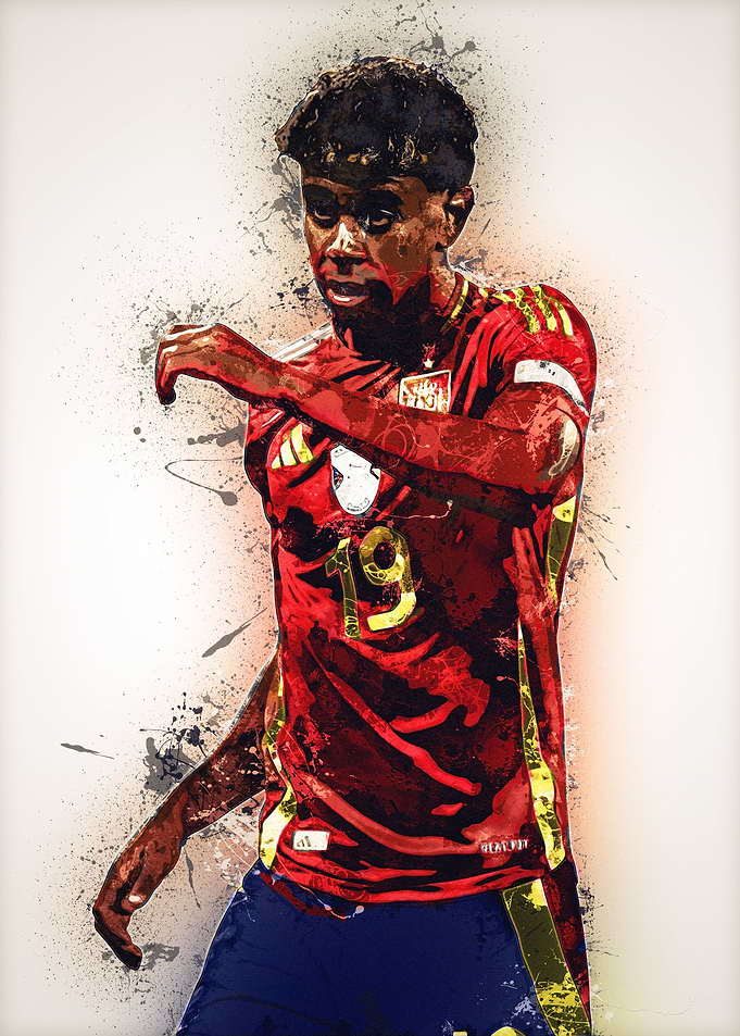 Lamine Yamal Splatter