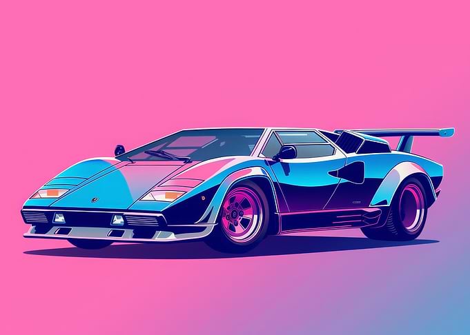 Pastel Car