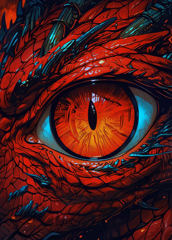 Red dragon eye