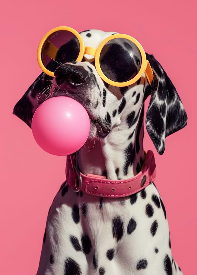 Dalmatian bubblegum