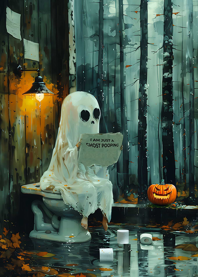 Just a Ghost Pooping