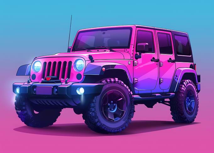 Pastel Car