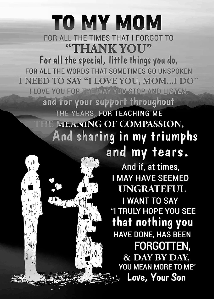 To My Mom Gift For Mom