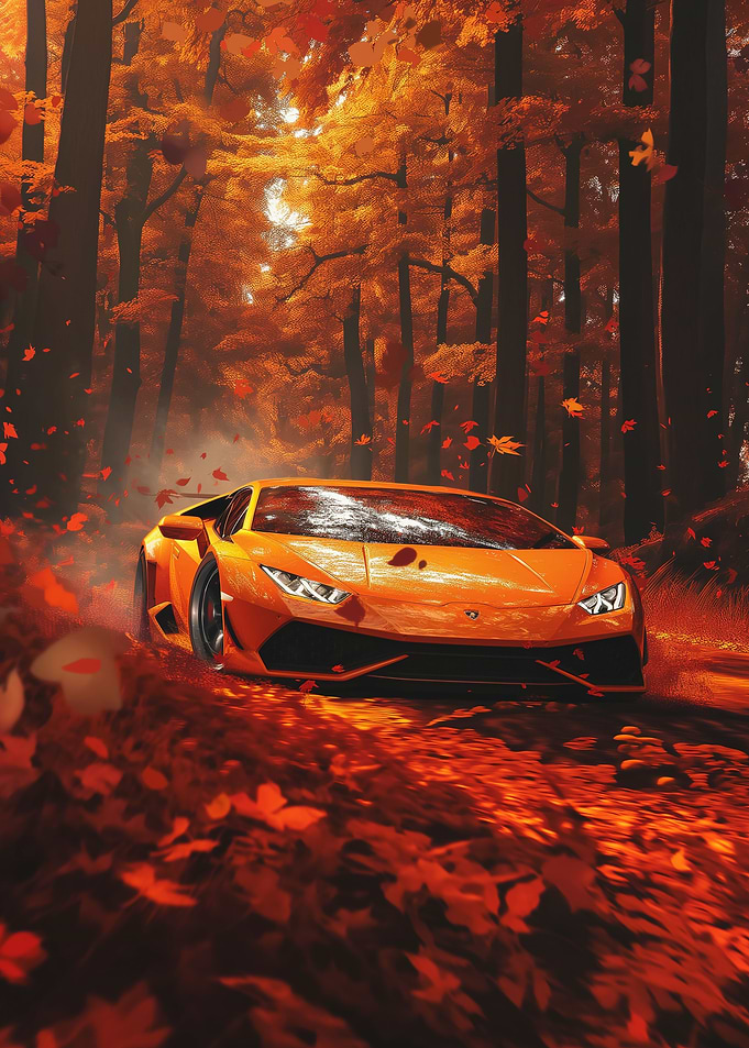 Lamborghini Orange Autumn