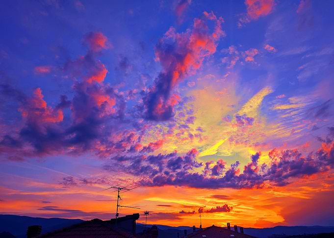 Golden Glow and Violet Vei