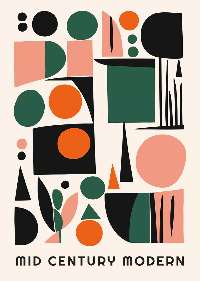 Mid Century Geometric Art