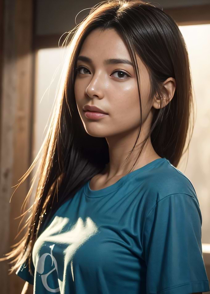 Asian Girl with Long Hair