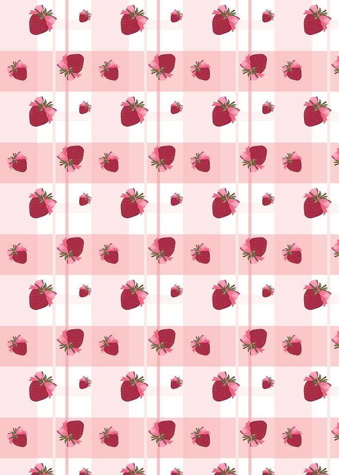 Strawberry Preppy Plaid
