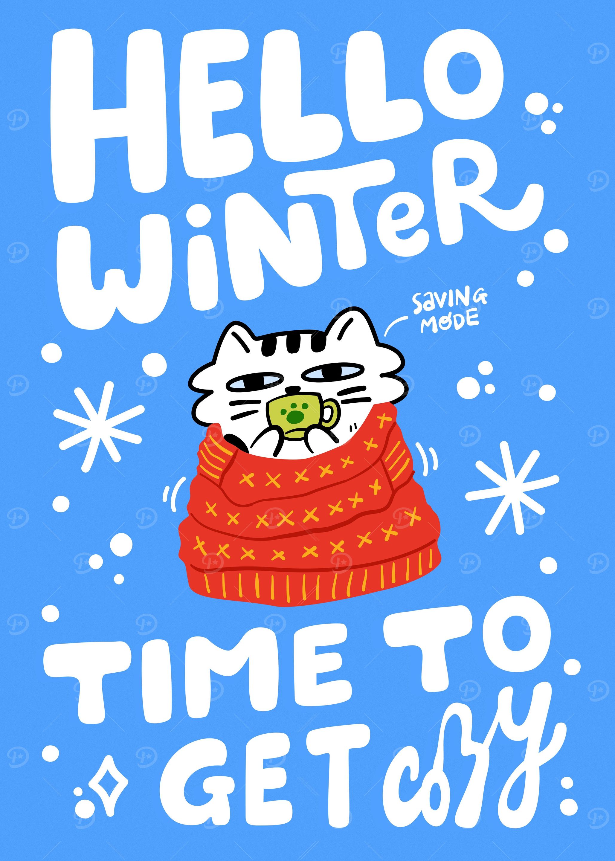 Cat with Cozy Sweater