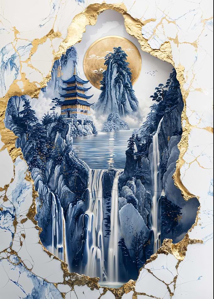 Porcelain Waterfall Vista