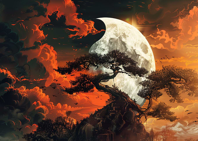 Yin and Yang Landscape Art