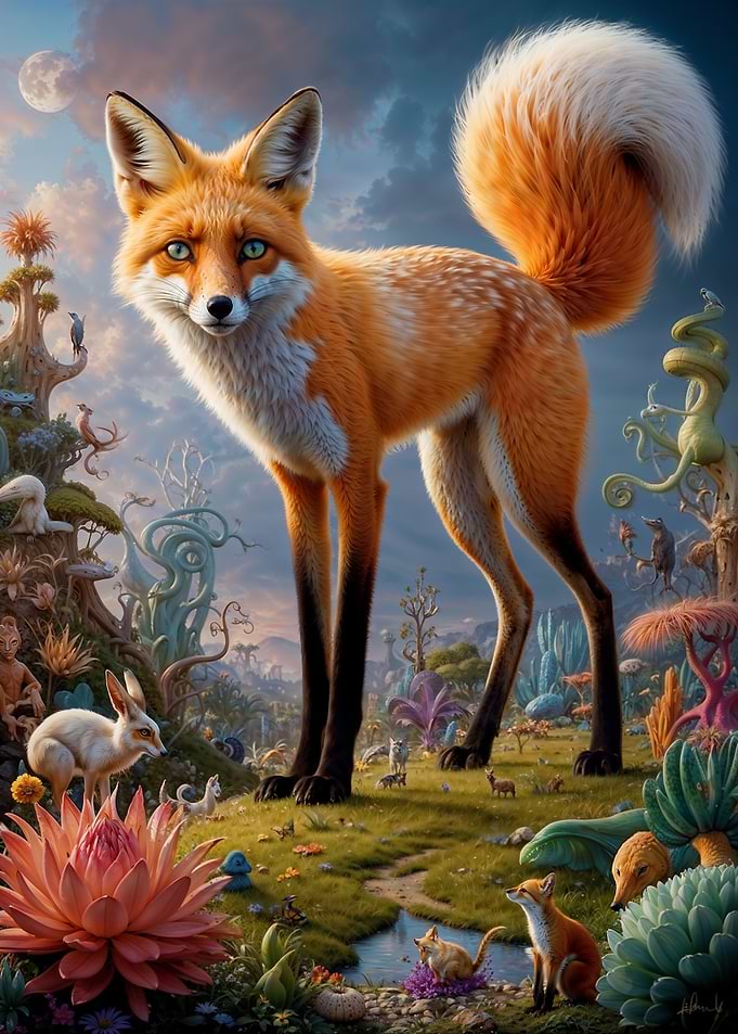 Surreal Safari Fox 3