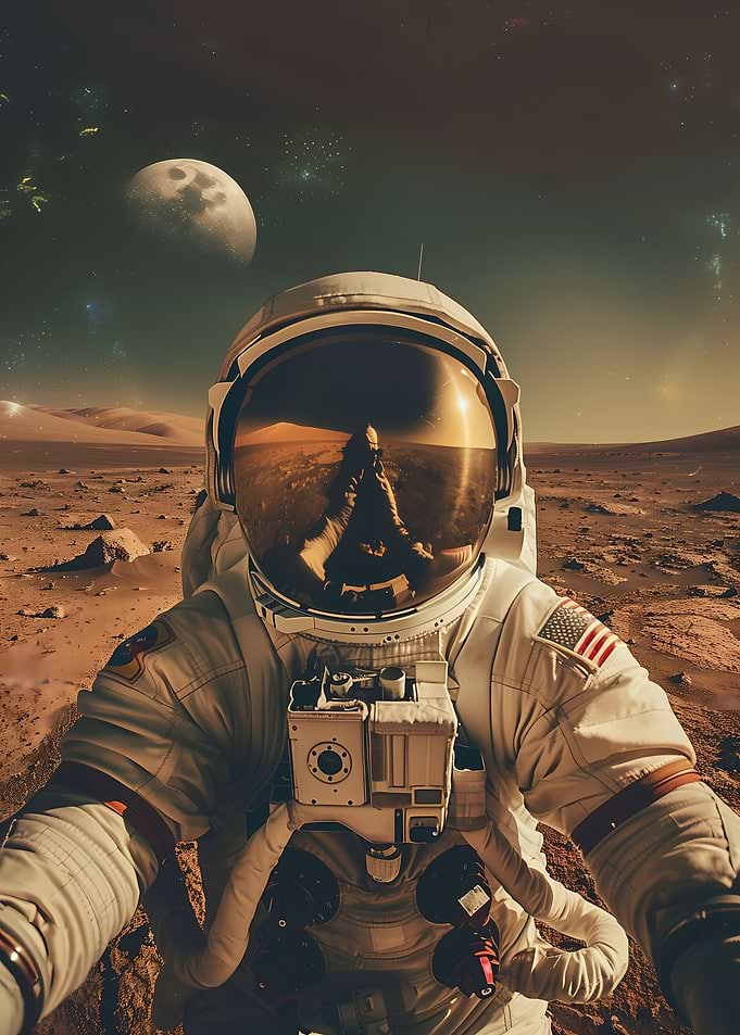 Astronaut Selfie on Mars
