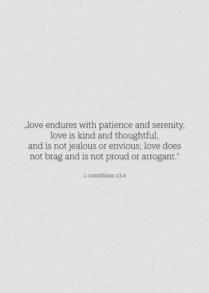 1 corinthians 13 verse 4