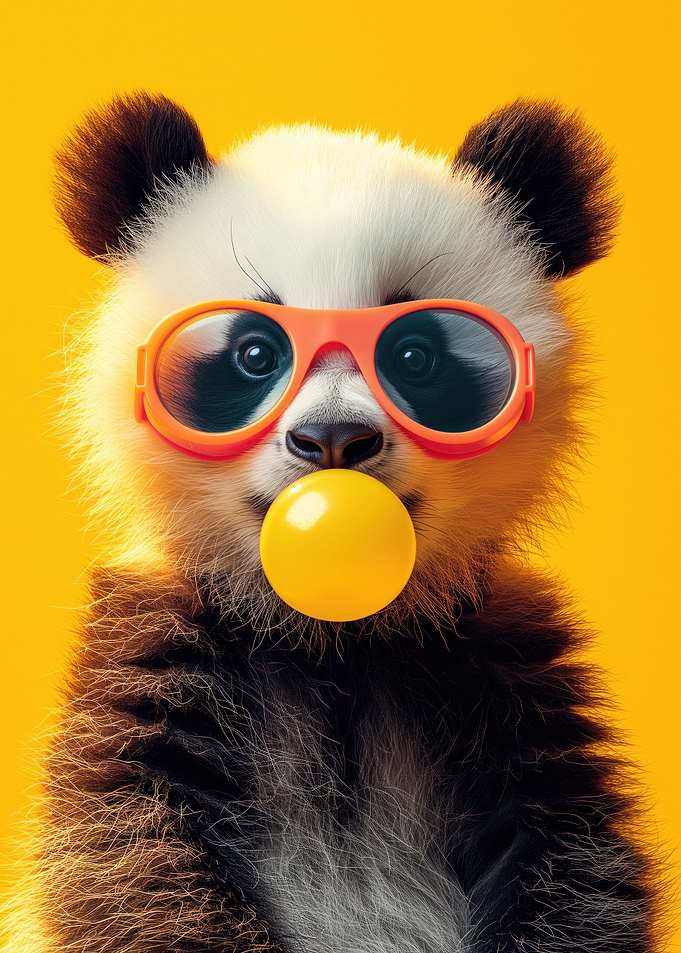 Baby panda bubblegum