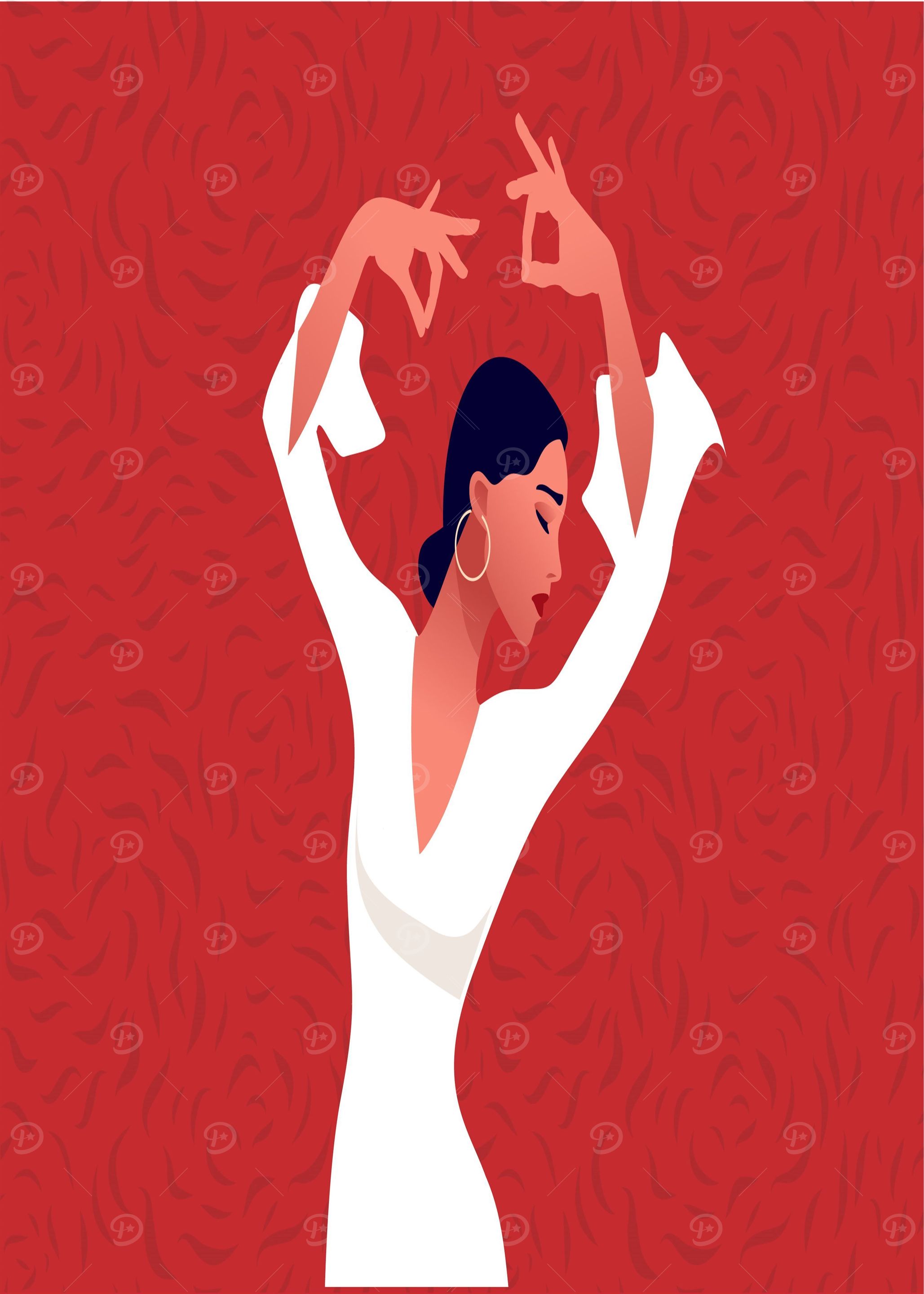 Elegant Lady Dancing