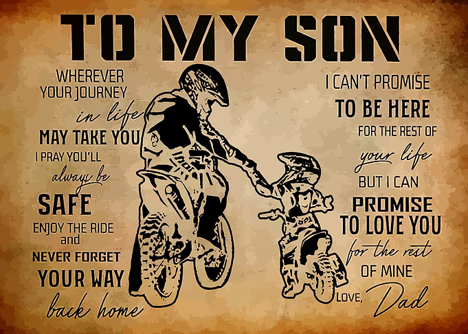 To my son gift from dad