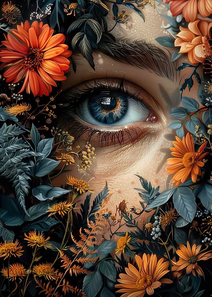 Vintage View into Nature