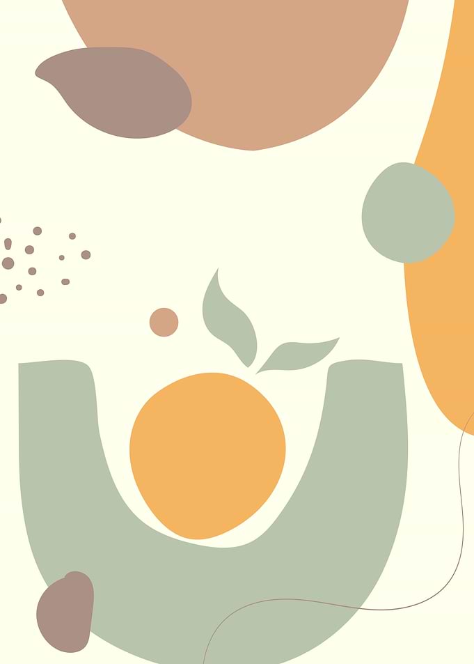 Mid century abstract shape
