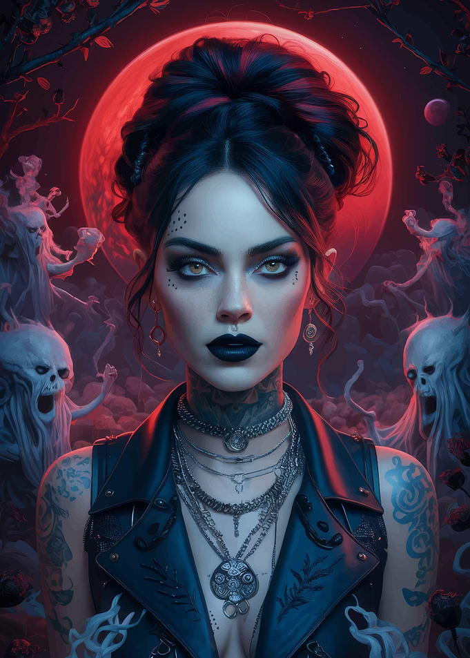 Girl Crimson Eclipse