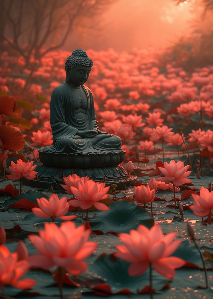 Buddha meditating