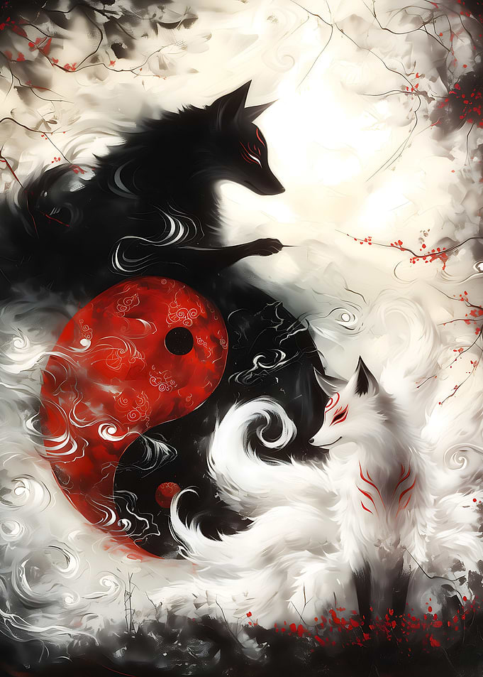 Death and Life Fox Fantasy