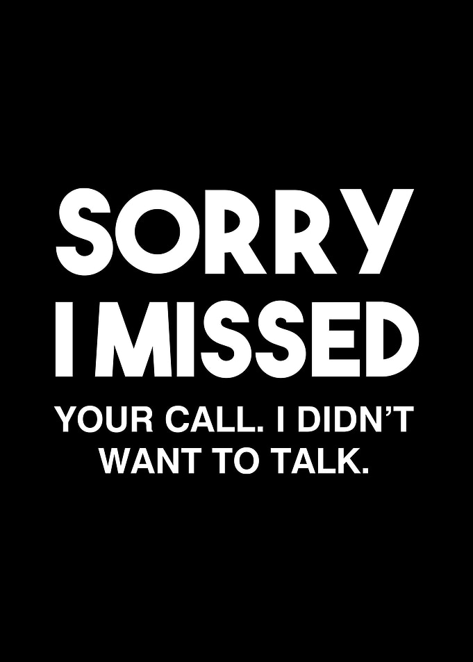 Sorry I missed your call