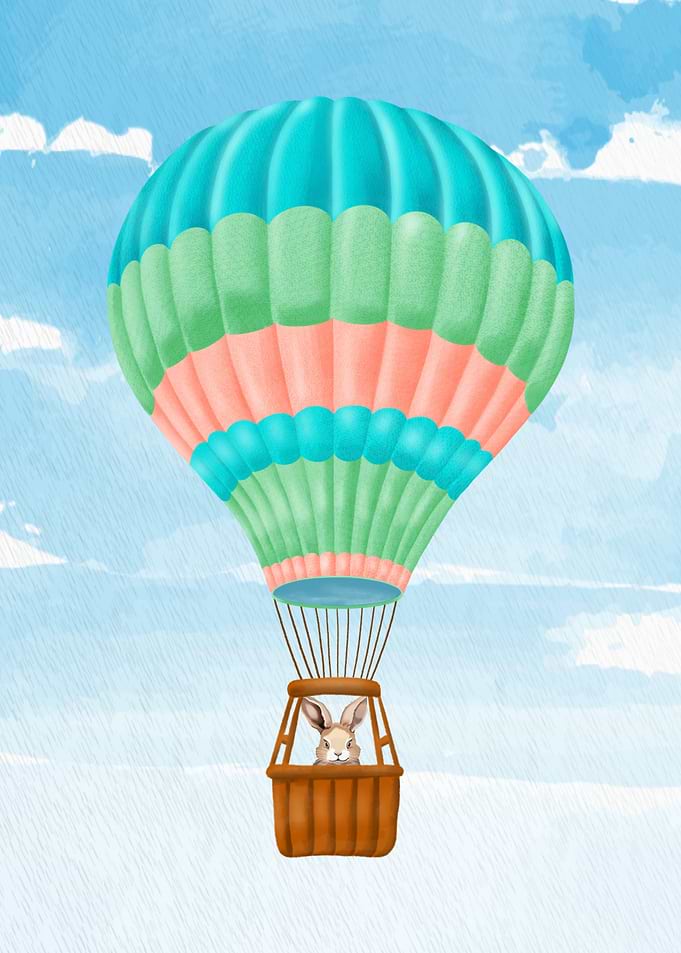 Bunny in Hot Air Balloon