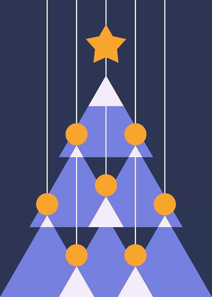 Geometric Christmas tree