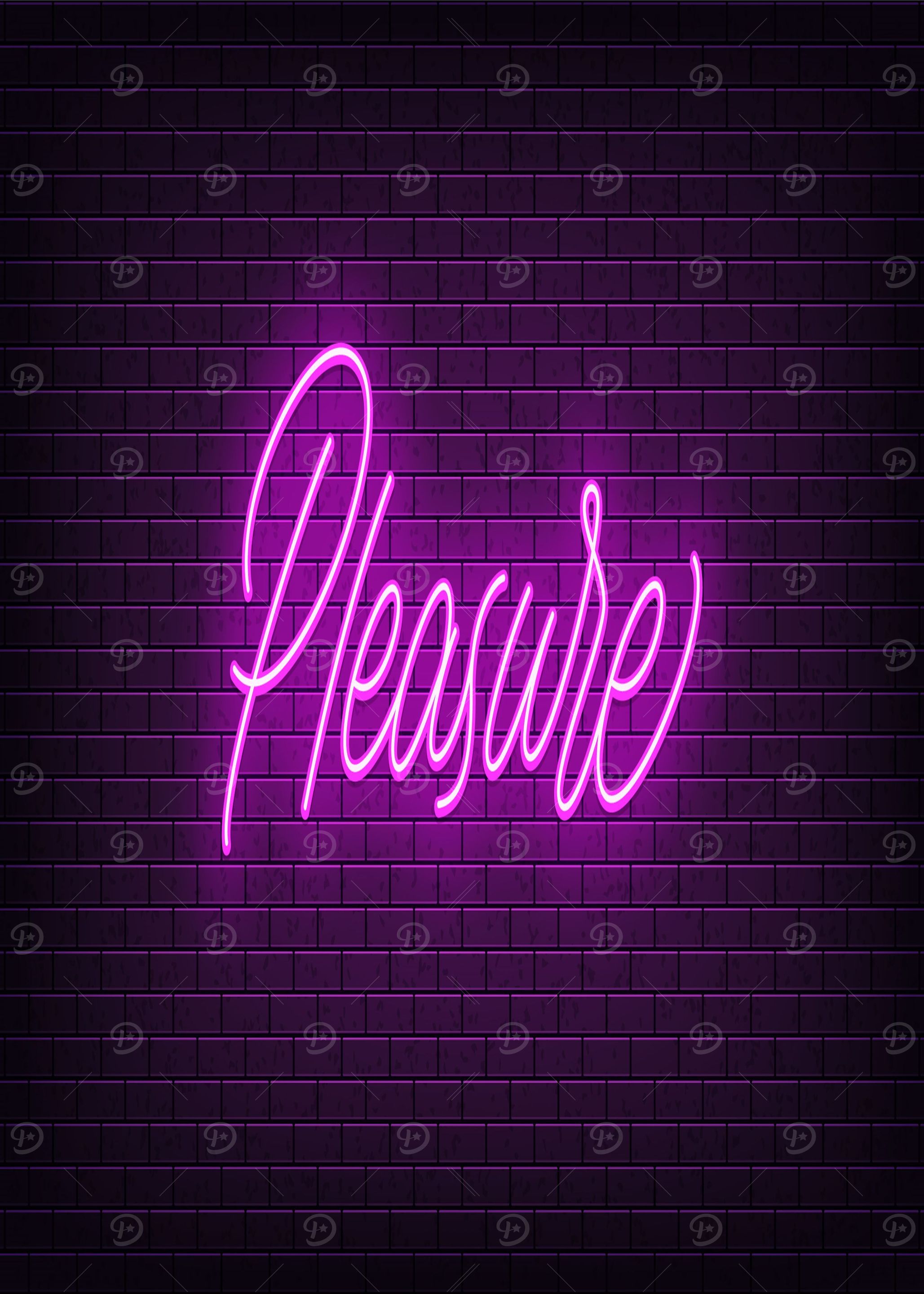 Paradise Neon Text Art