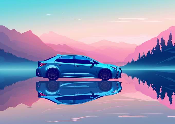 Pastel Car