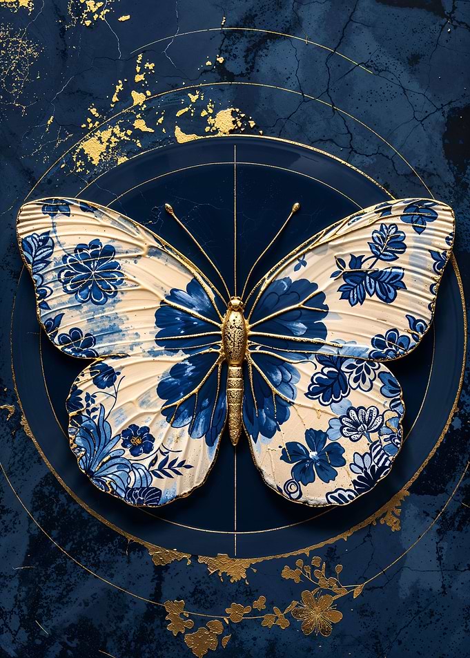 Porcelain Butterfly Art