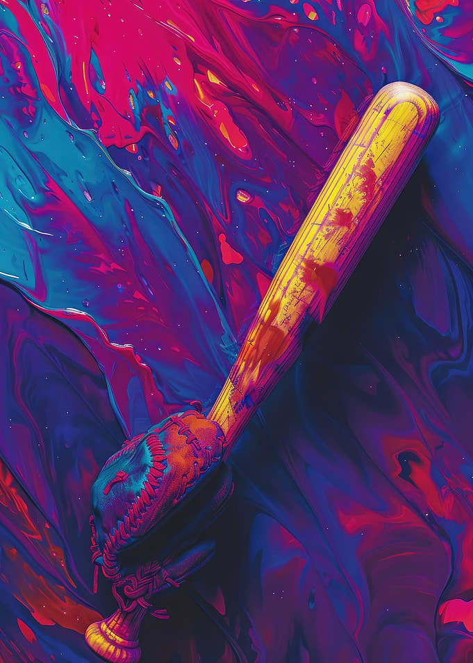 Neon Baseball Vibes