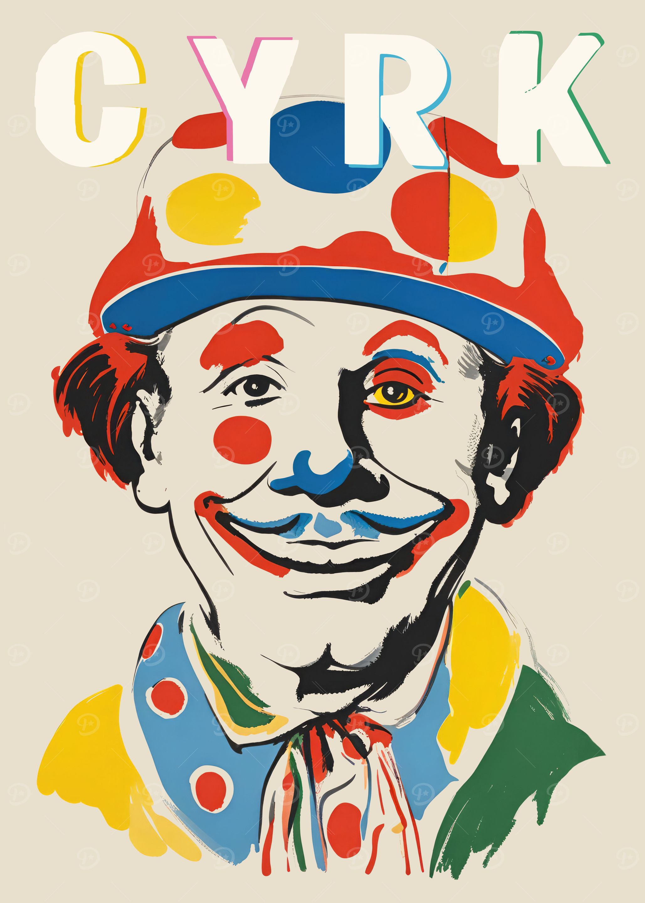 Polish Circus Retro Poster