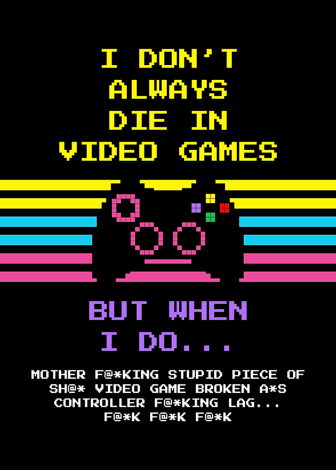 Funny Gamer Quote Retro