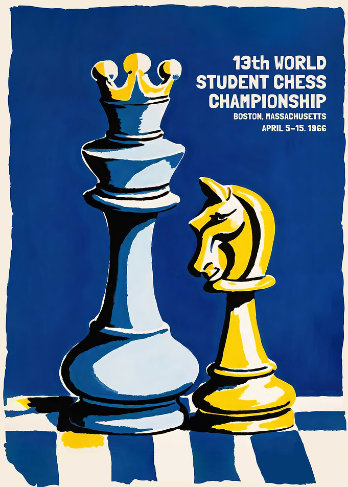 Vintage Chess Poster