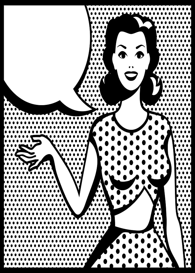 Dotted Woman Retro