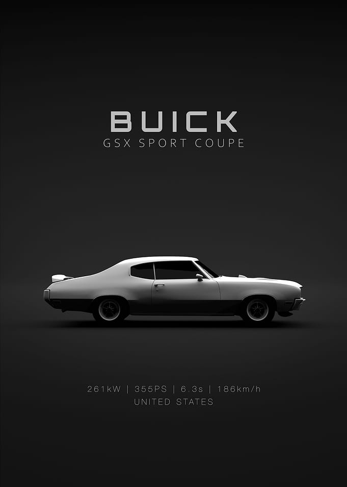 Buick GSX White Specs 1970