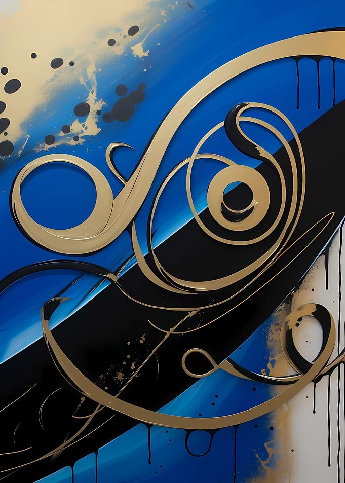 Black and blue hues