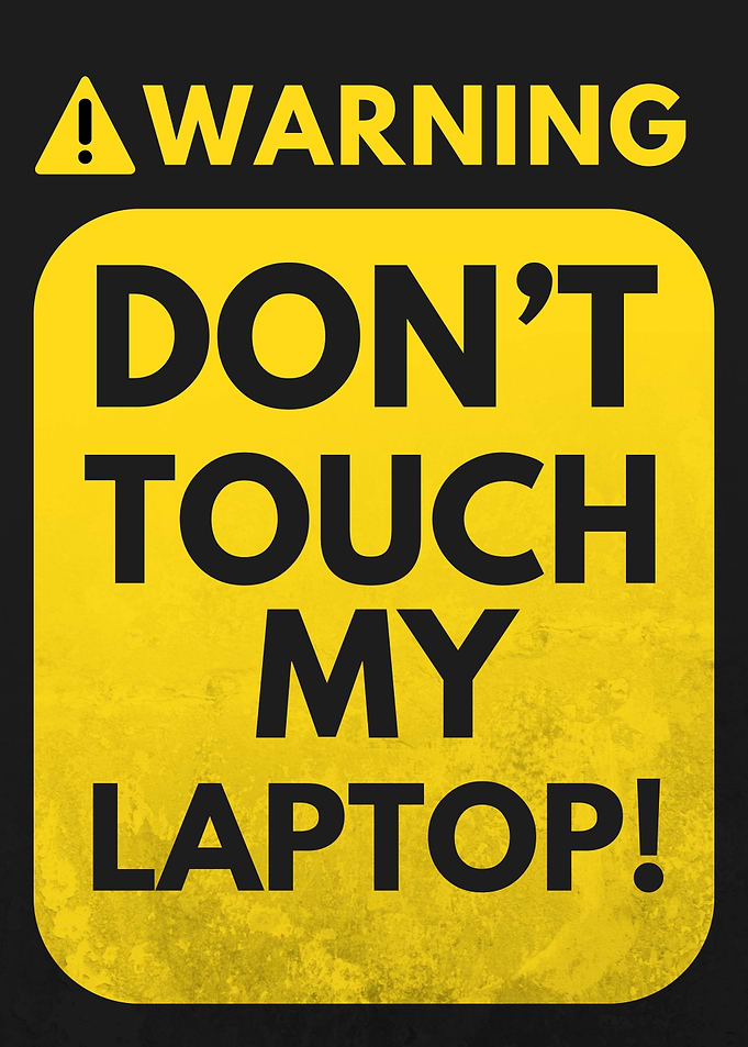 WARNING ROOM SIGN