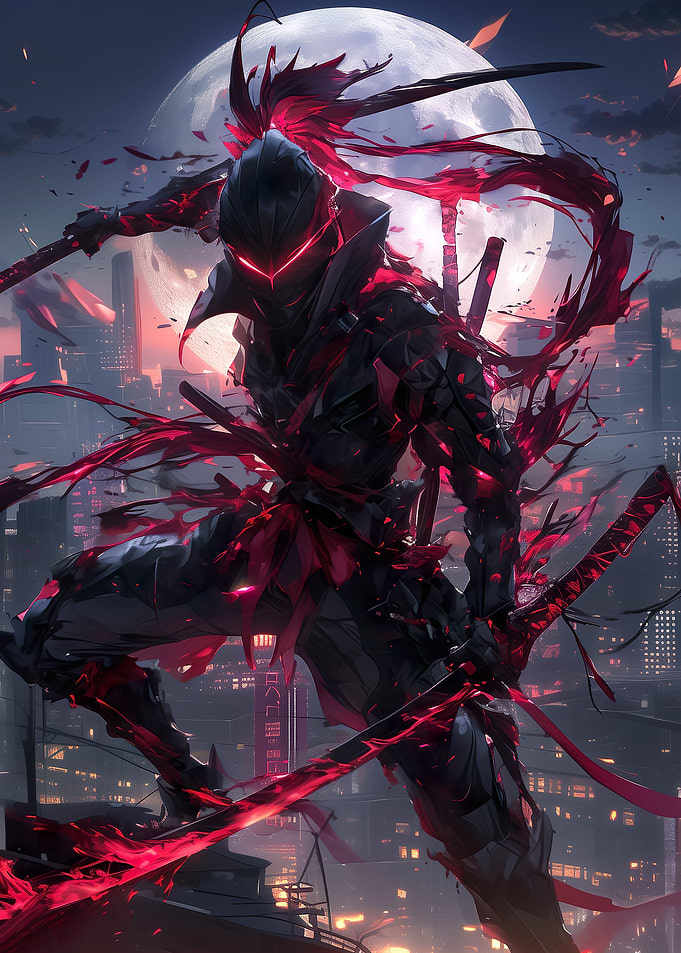 Fullmoon Red Ninja