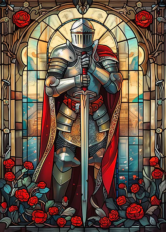 Knight Stained Glass