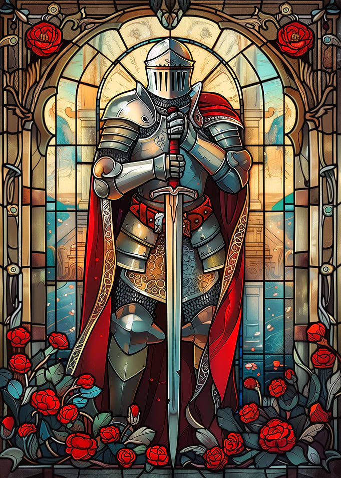 Knight Stained Glass