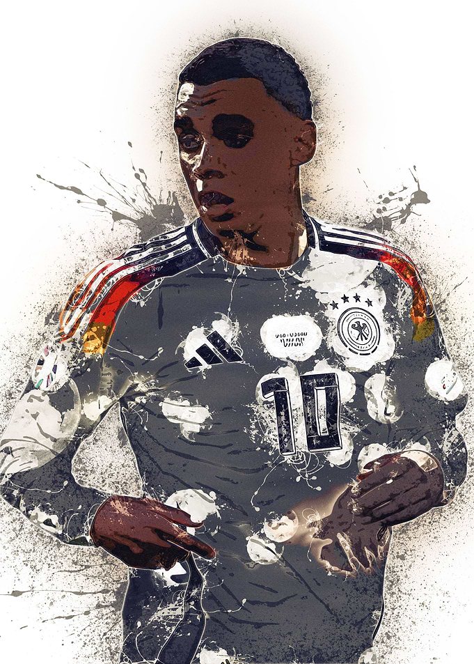 Jamal Musiala Splatter