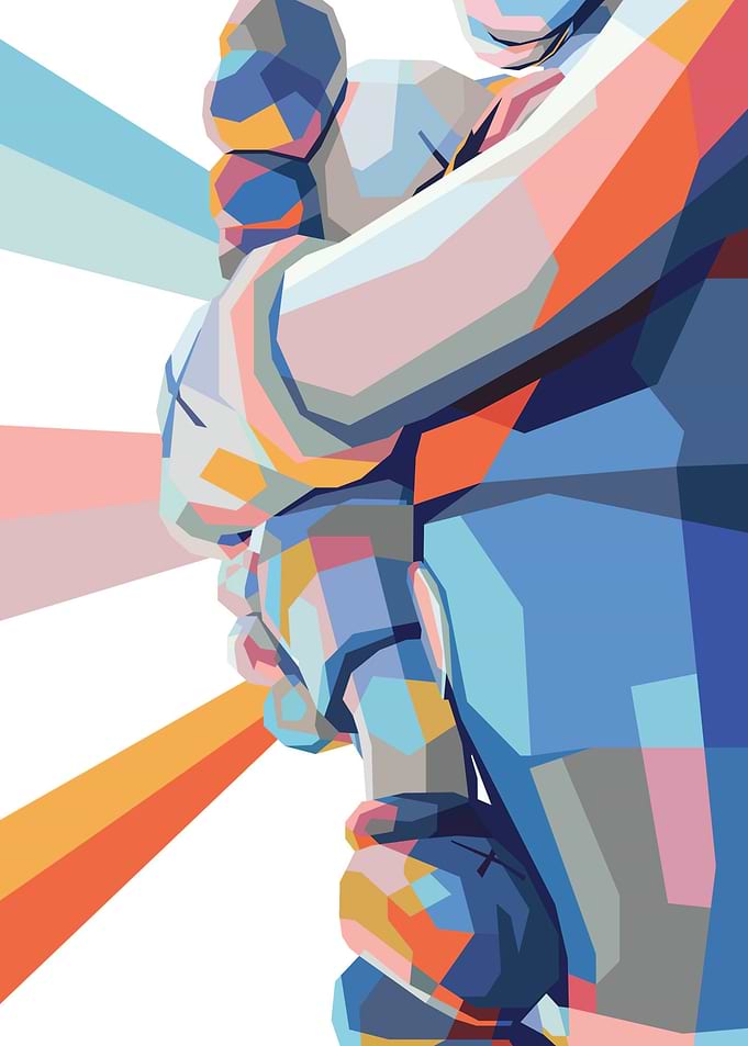 kaws hug